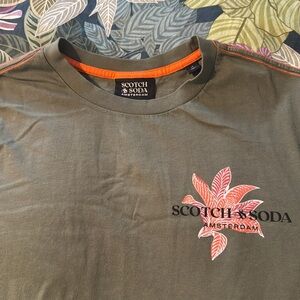 Scotch & Soda Green T-Shirt for Men